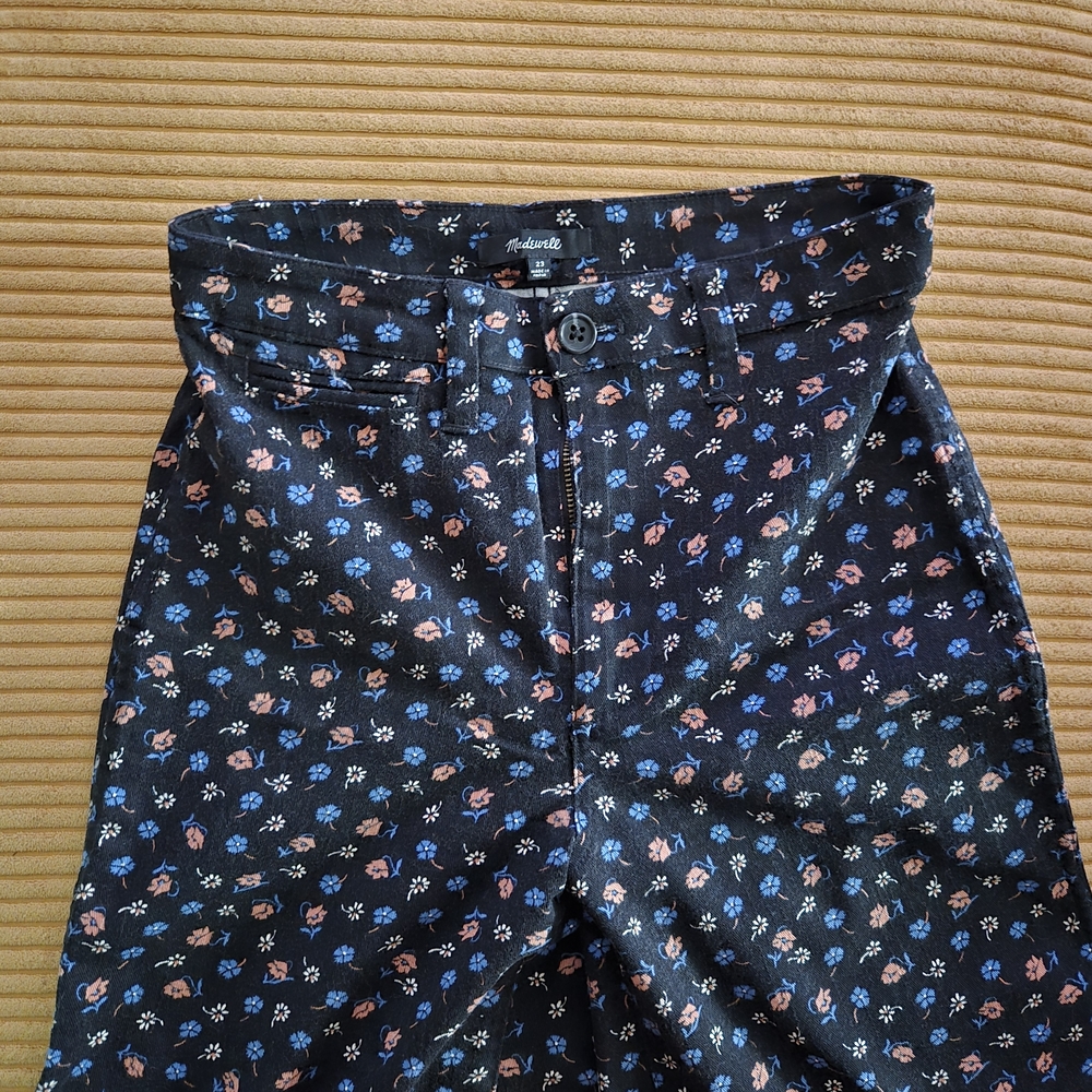 Madewell Floral High-Waisted Pants